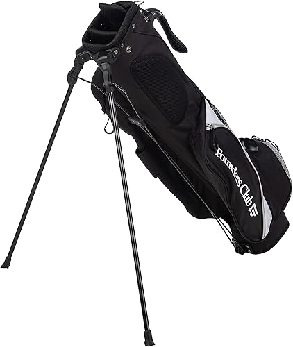 Miniatura 3 de Founders Club Bolsa de golf ligera Sunday con doble correa y soporte, fácil de transportar y poner - Rango de conducción - Bolsa de soporte Par 3
