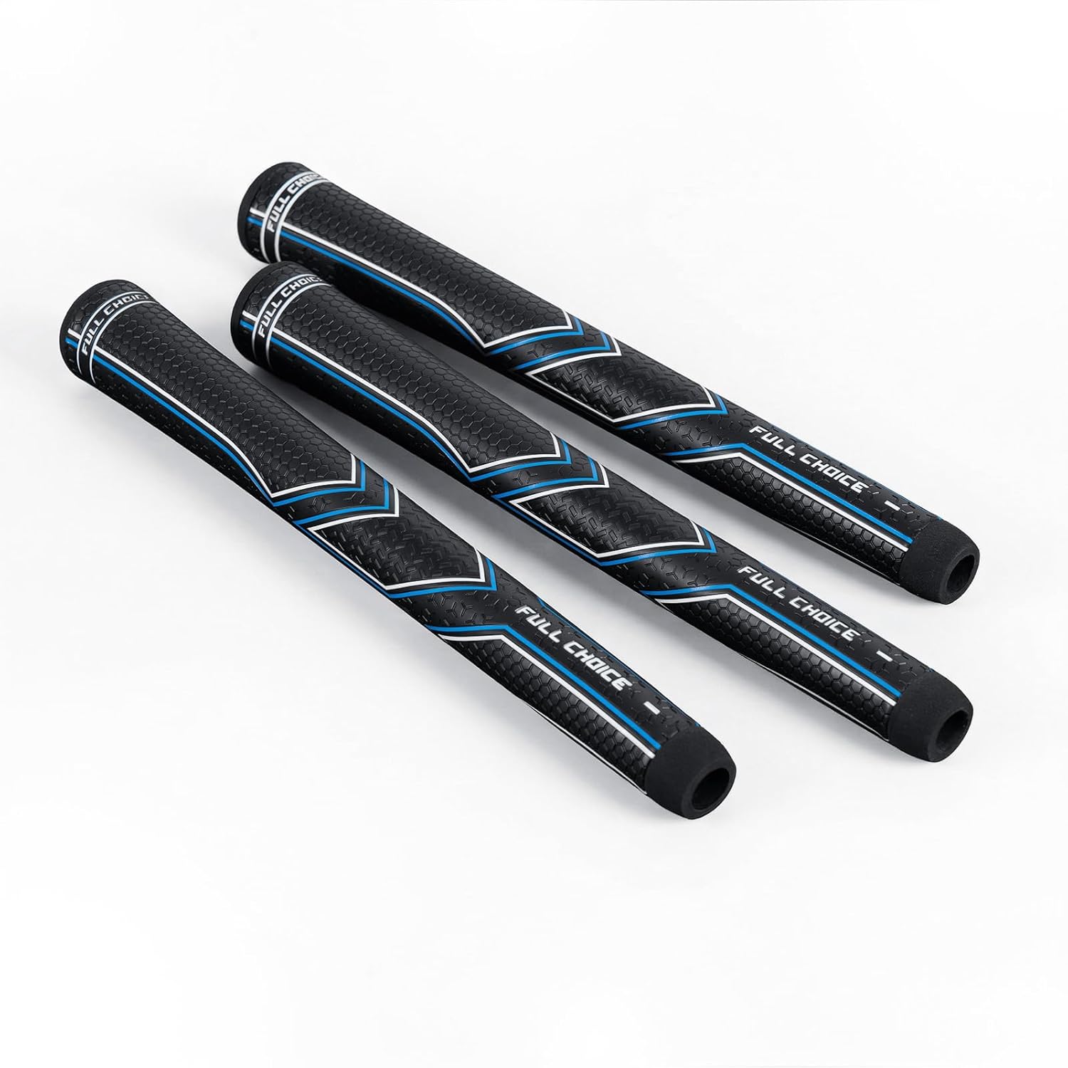 3 Pack Oversized Golf Grips with 5 Grip Tapes – Non-Slip PU Surface Golf Club Grip Replacement Kit, High Traction Rubber Grip for Driver Irons Hybrids Wedges