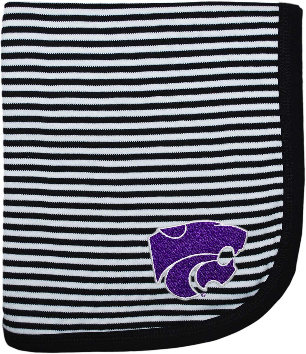 Creative Knitwear Kansas State Wildcat Striped Baby and Toddler Blanket