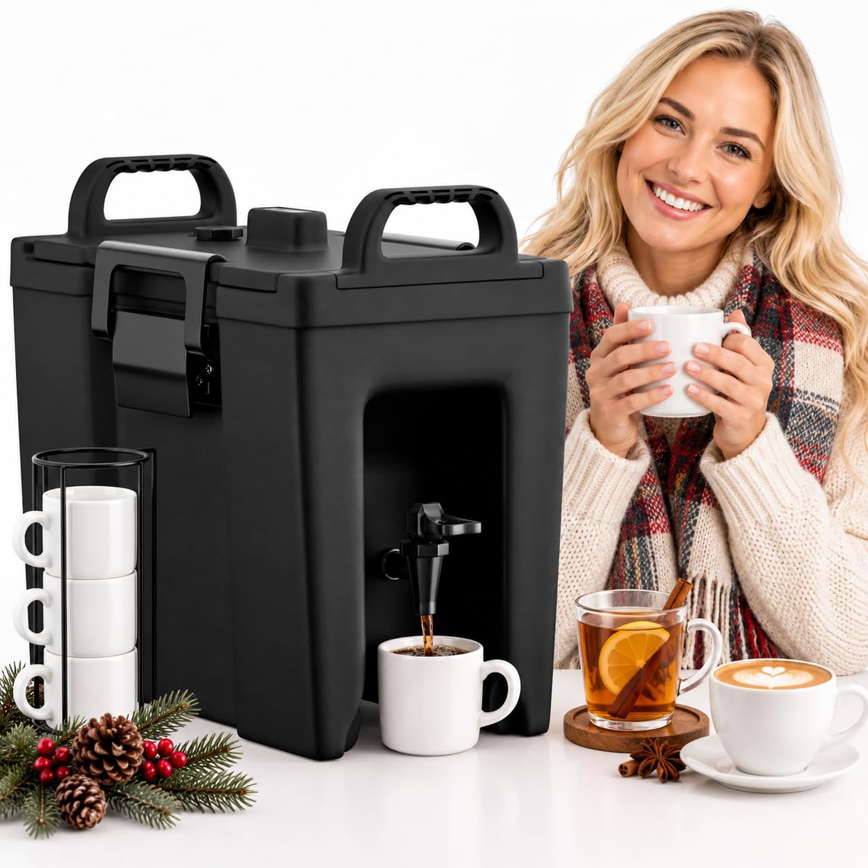 PYY 2.5 Gallon Insulated Beverage Dispenser, Thermal Drink Server