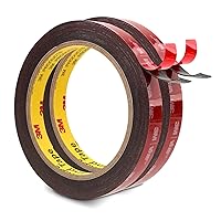 Vista 14 de Cinta de doble cara 3M VHB de 1/2''x4.67m, 0.043in de espesor, 4950, cinta de montaje resistente, cinta adhesiva para pared para colgar, cinta