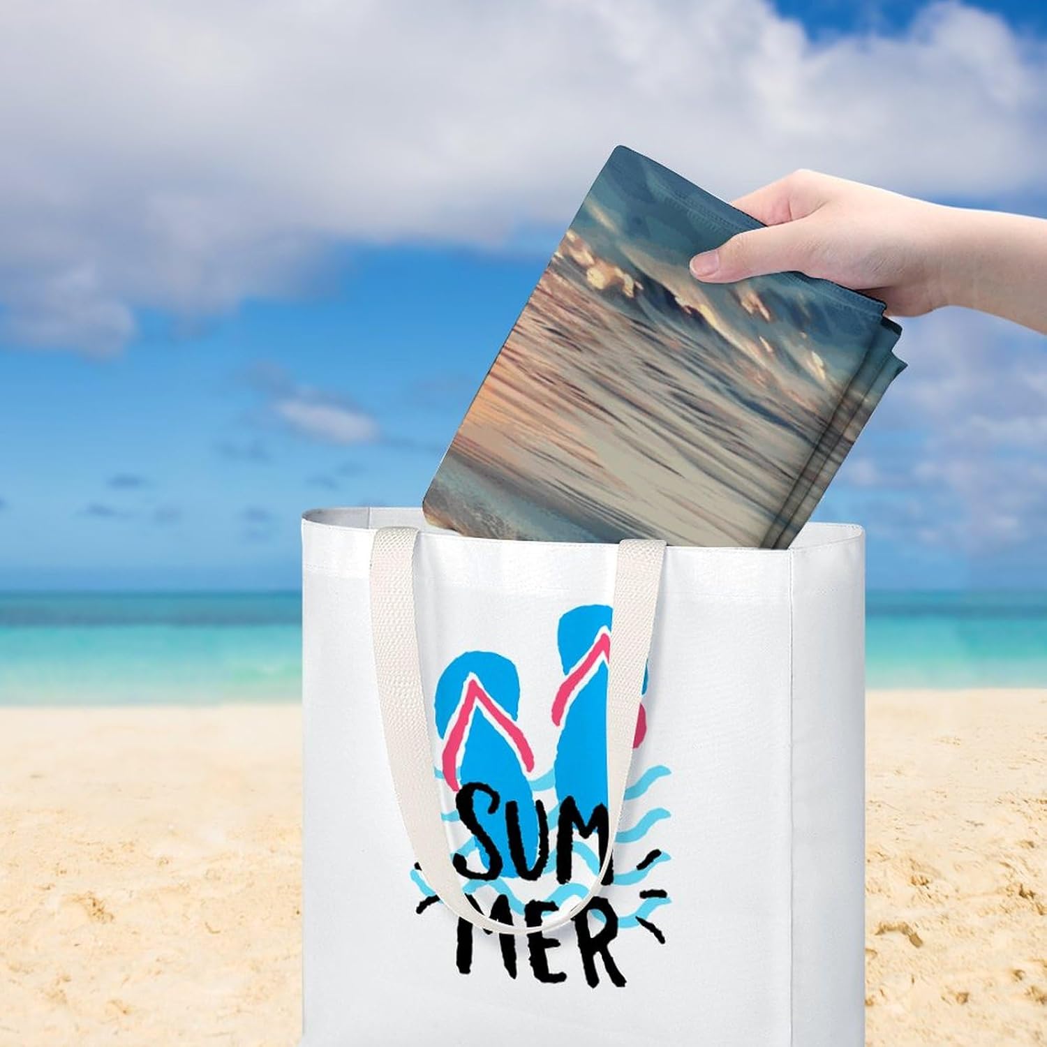 Swimming Towel, Sunset Seaside Printed Fashion Towel,Portable Towel,Durable Towel