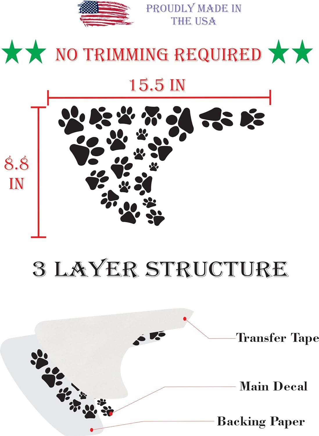 Side Fender Vent Dog Paw Decal Compatible with Jeep Wrangler JL 2018-2026 & Jeep Gladiator JT 2020-2026 Made in The US Matte Black (Dog Paw)