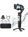 3 Axis Gimbal Stabilizer for Gopro Hero 13&sol;12&sol;11&sol;10&sol;9&comma; Handheld Stabilizer for Gopro for Video Recording&comma; IPX4 Waterproof&comma; Bluetooth Control&comma; Compatible with Osmo Camera&comma; Insta360&comma; hohem iSteady Pro4