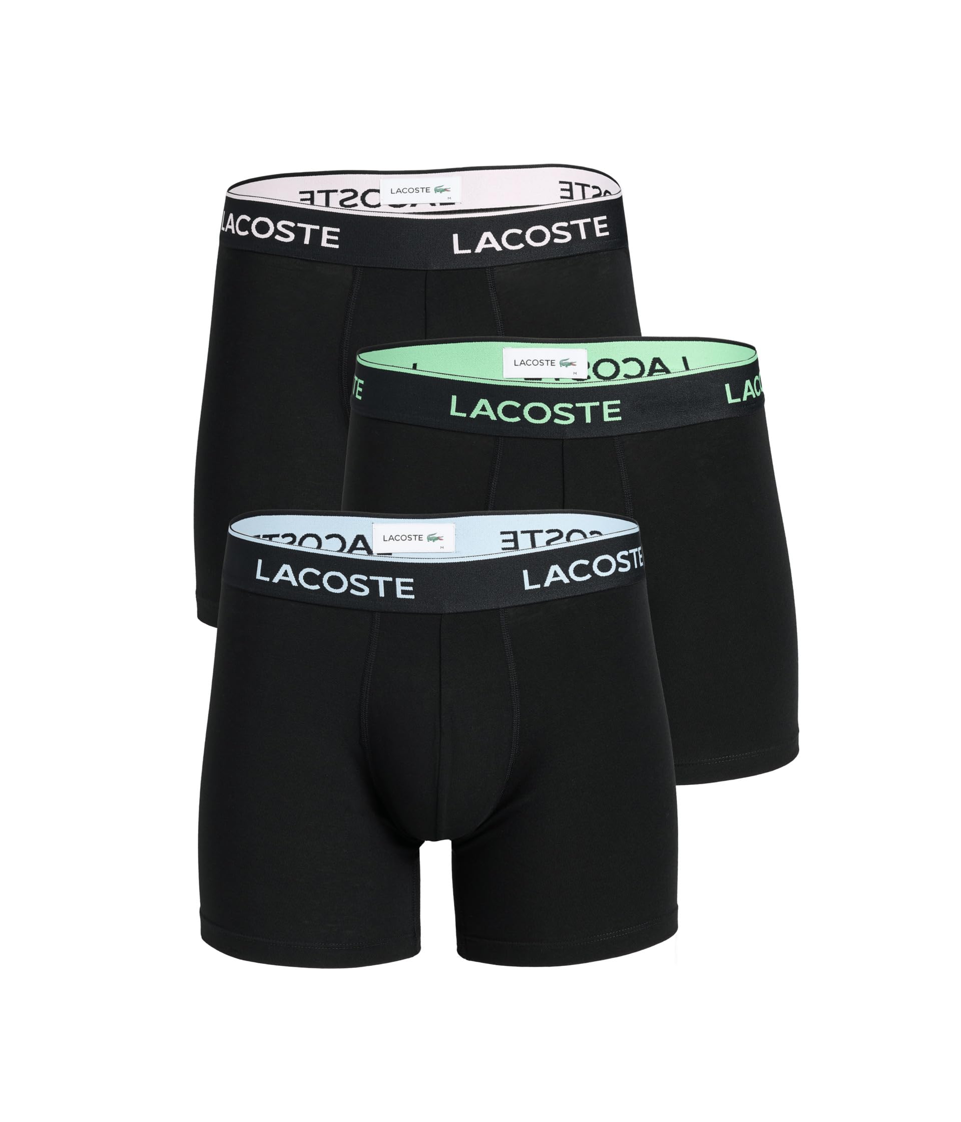 Lacoste Men's Long Stretch Cotton Jersey Boxer Brief 3-pack