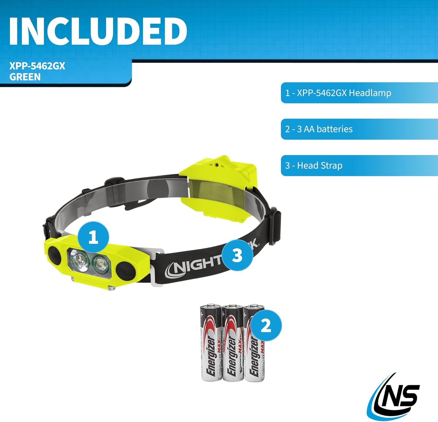 Nightstick XPP-5462GX DICATA® Intrinsically Safe Low-Profile Dual-Light Headlamp