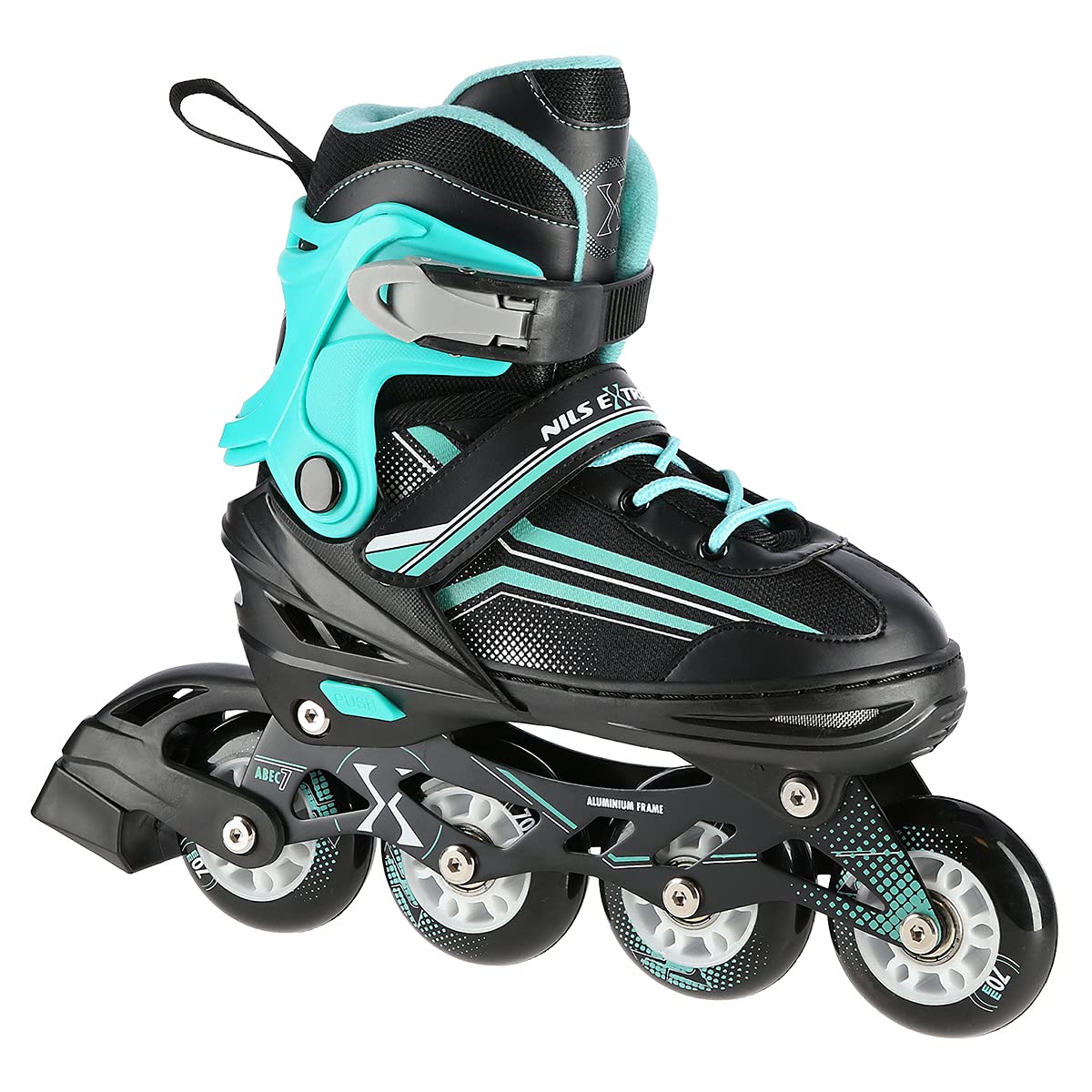 Nils Extreme Lucky - Pattini in linea 2 in 1, misura 34-38, regolabili