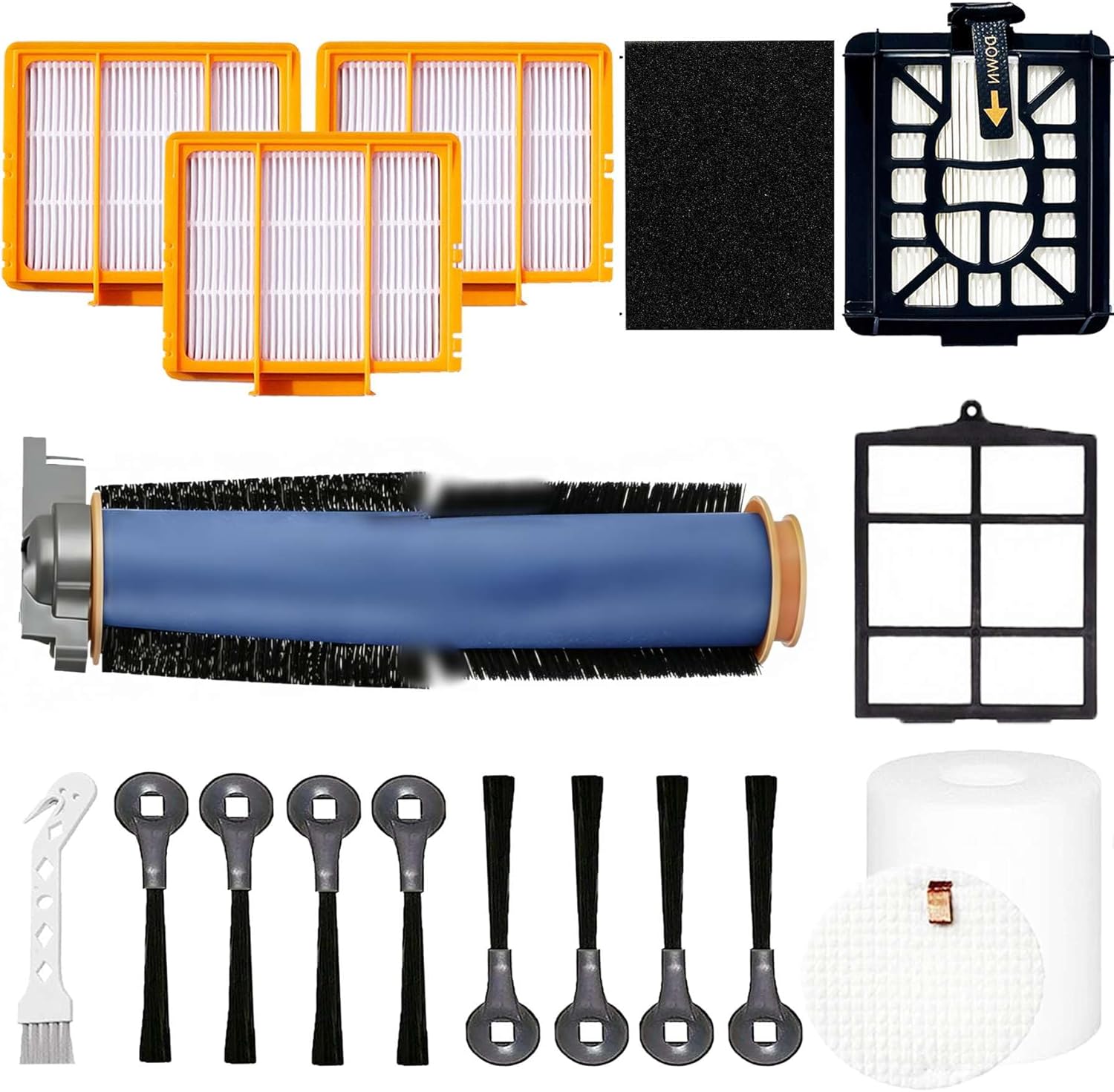 Replacement Parts Compatible with Shark AI AV2501S AV2501AE RV2502AE RV2520AOUS AV2510AOUS AV2511AE RV2610WA AV2610WA Accessories Kit with Main Brush Cover,Filters,Primary Filter,Side Brushes