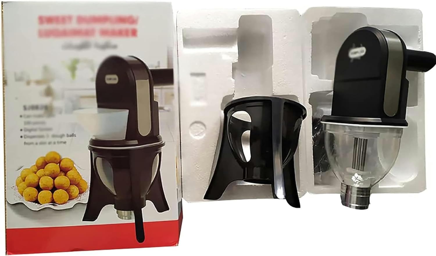 Automatic Meatball Maker - Effortless Glutinous Rice and Fish Ball Forming Tool for Home Chefs - Easy Meatball Making Machine for Cooking Enthusiasts