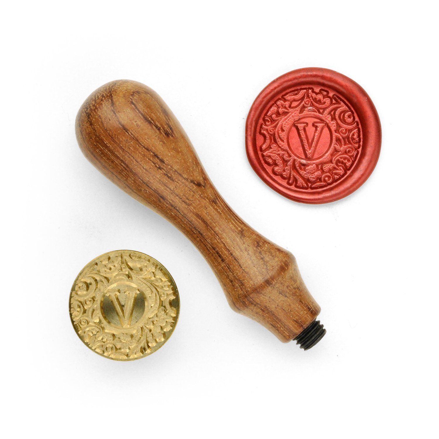 V DesignOD Wax Seal Stamp Royal Letters V Amazon.in Home & Kitchen