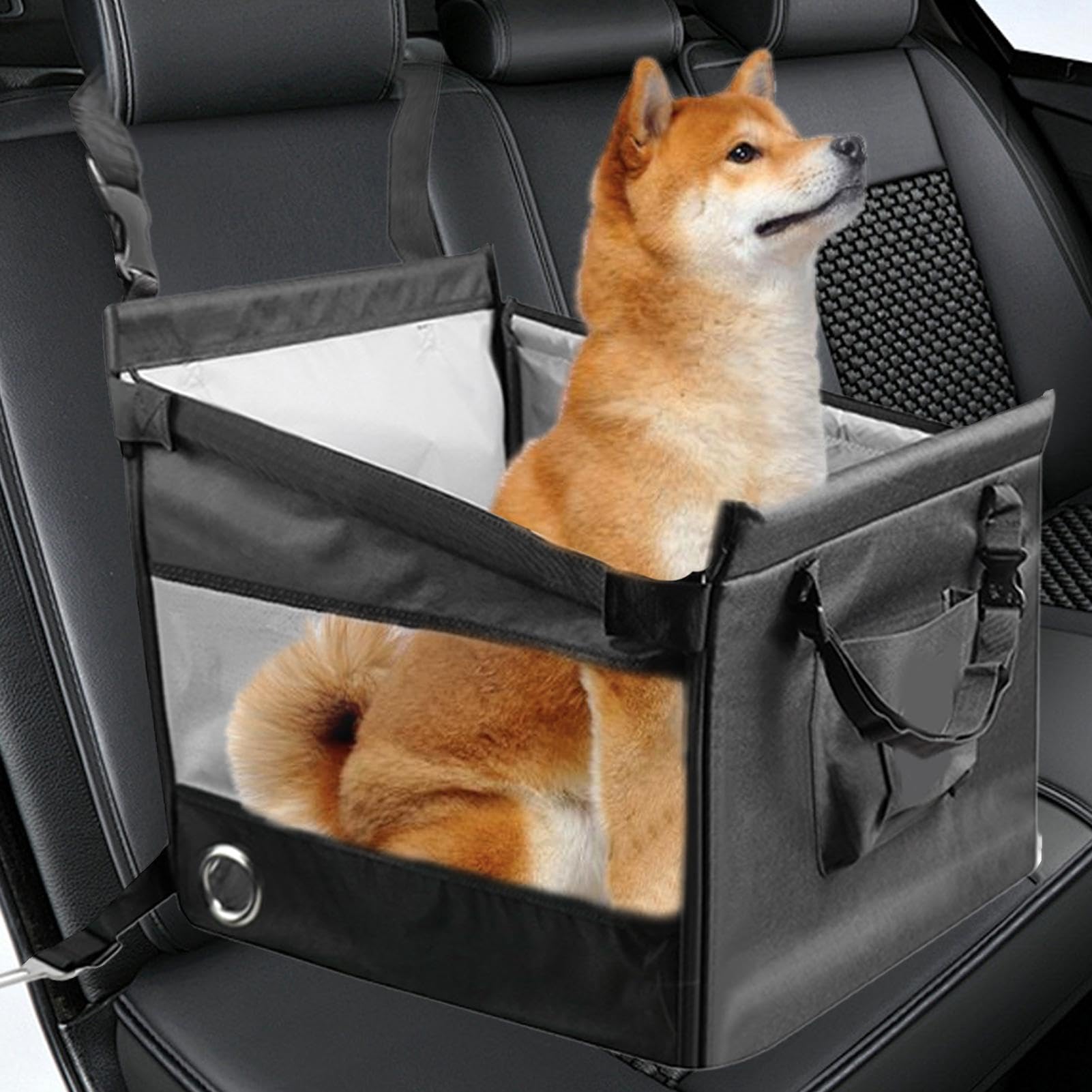 Seggiolino auto - Seggiolino pieghevole per animali domestici, lettino da viaggio impermeabile antiscivolo, supporto interno morbido, piattaforma con cuscino di sicurezza traspirante | Sedili compatti