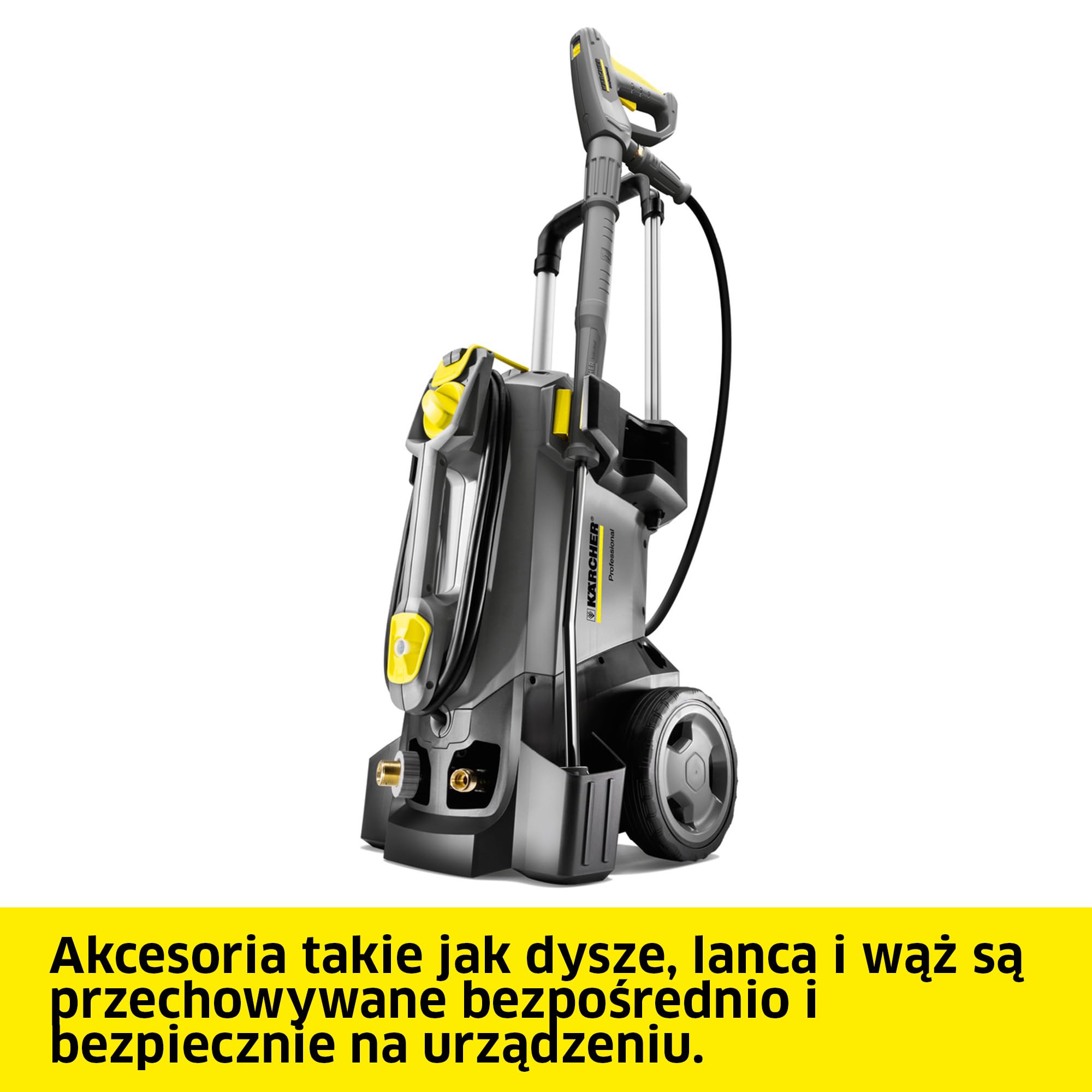 Kärcher myjka wysokociśnieniowa HD 6/13 C Plus, ciśnienie maksymalne 190 bar, wydajność 590 l/H, łatwy transport, w zestawie pistolet wysokociśnieniowy EASY Force, narzędzie do usuwania zanieczyszczeń