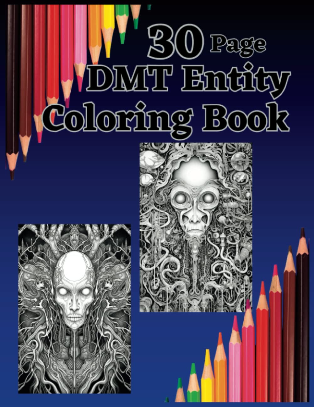 30 Page DMT Entity Coloring Book