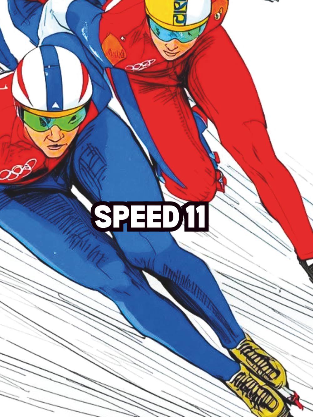 SPEED 11: SPEED ICE SKATING ACTION COLOURING BOOK.