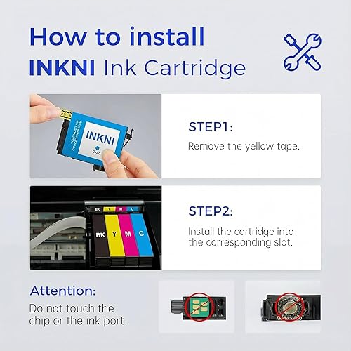 Miniatura 4 de Remanufacturado para cartuchos de tinta 802 XL remanufacturados para cartuchos de tinta EPSON 802XL, paquete combinado funciona con impresoras