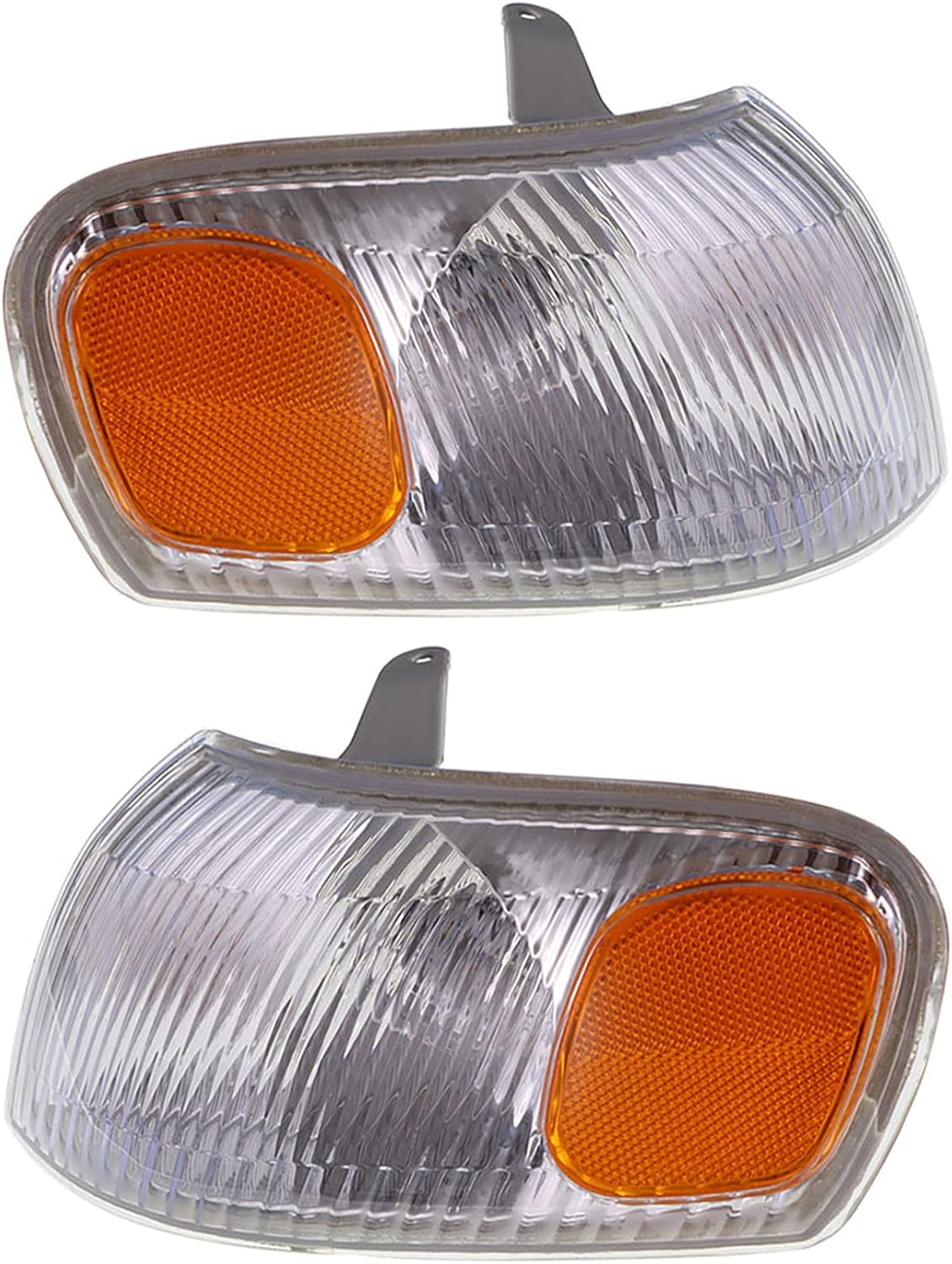 WFLNHB Park Signal Corner Marker Light Lamp Lens Right and Left Pair Set Replacement for Toyota Corolla1998 1999 2000 TO2520150 TO2521150 81510-02040 81520-02040