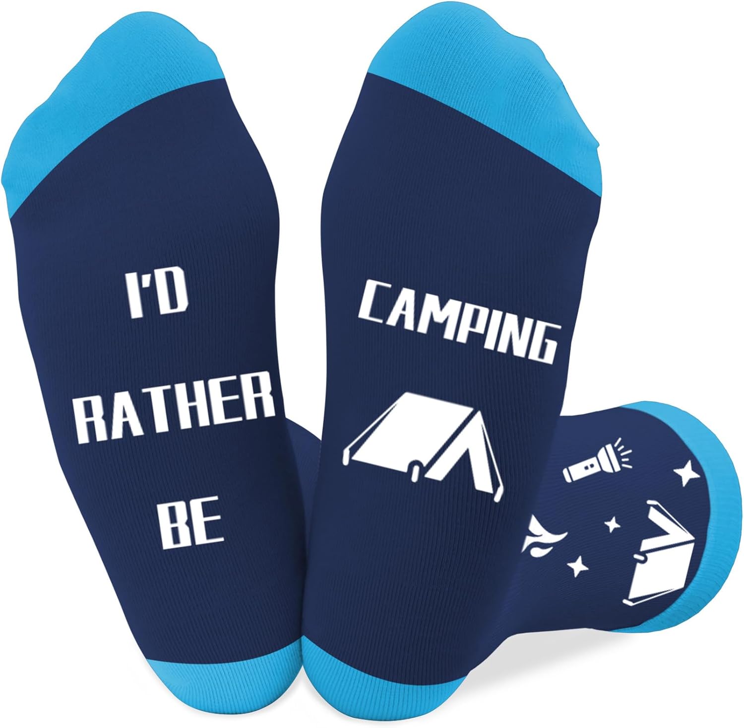 Camping Gifts for Men Women Camper Gifts Funny Unique Camp Socks Christmas Birthday Stocking Stuffers Fathers Day Mothers Day Valentines Outdoorsy Ideas Gift for Campers Who Have Everything