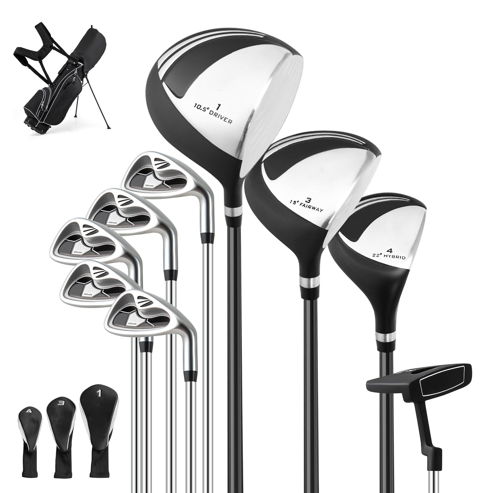 LIFEZEAL Komplettes Golfschlägerset für Herren