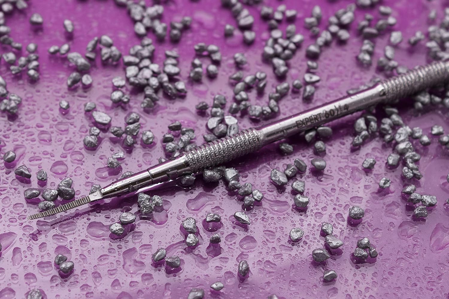 STALEKS PRO Pusher per pedicure, curette tipo sega a due punte. Expert PE-60/4