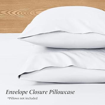 Ivy Union Full Extra Long Sheet Set - Ultra-Soft Cooling with Deep Pockets - Breathable, Easy-Fit - Hotel Luxury Bedding Sheets & Pillowcases (Full XL, White)