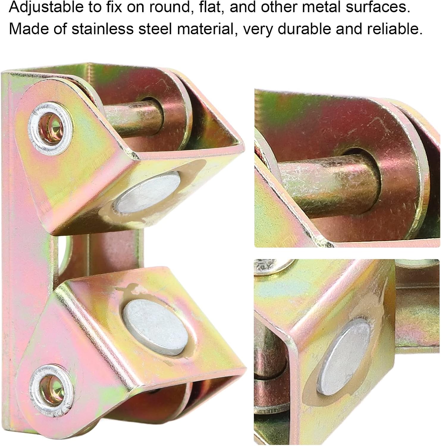 Clamps 6Pcs Welding Clamp Magnetic V Type Fixture, Stainless Steel Strong Hand Tools Adjustable Fixing Tool Set