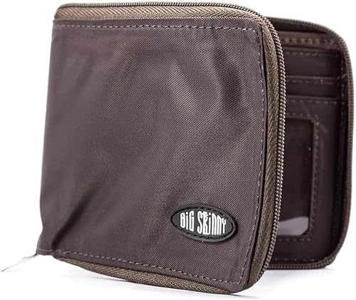 Miniatura 5 de Big Skinny Cartera delgada con cremallera para hombre con capacidad para hasta 25 tarjetas