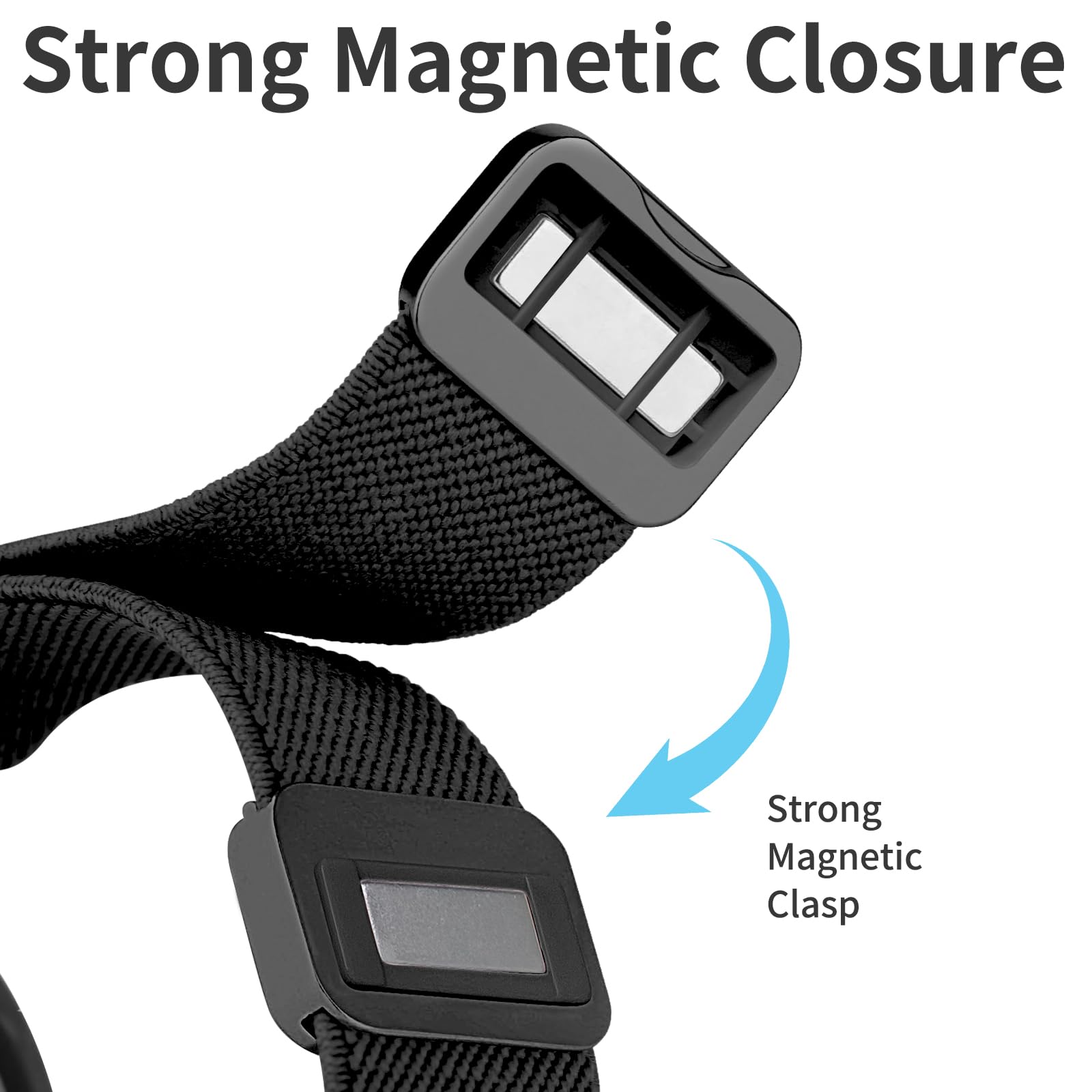 Elastisches Armband Für Fitbit Versa 2 / Versa / Versa Lite – Magnetverschluss, Nylon, Verstellbar – Bequem Für Sport & Alltag