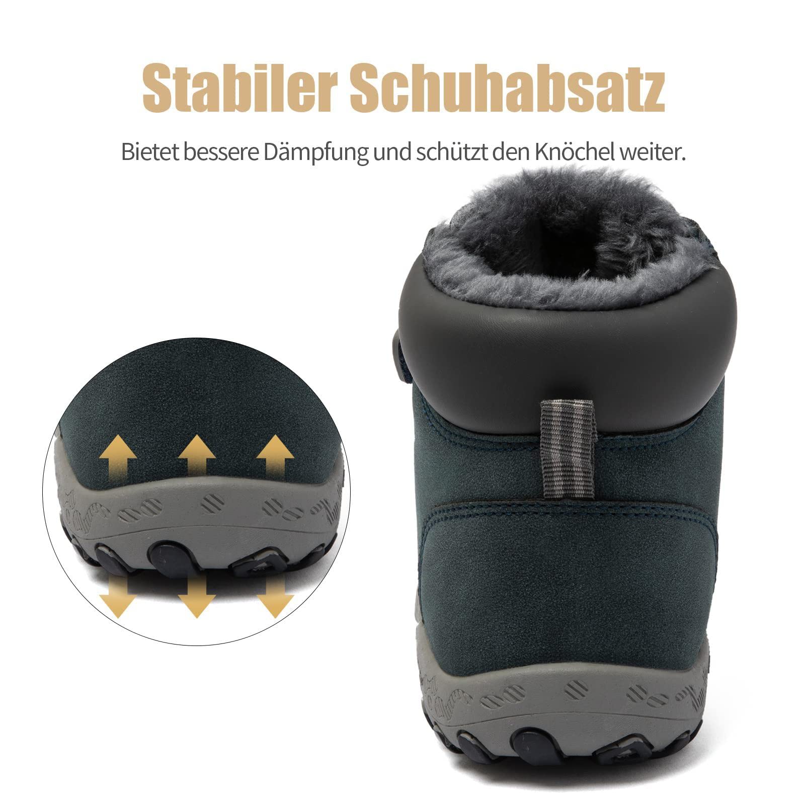 Mishansha Botas de Invierno Niños Calientes Antideslizante Niña Botines de Nieve Gr.24-38 EU