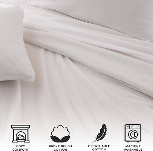 Miniatura 3 de Juego de sábanas de felpa extra suave. Sábanas de invierno acogedoras, tibias, suaves, permiten la ventilación, colores lisos Colección Christina