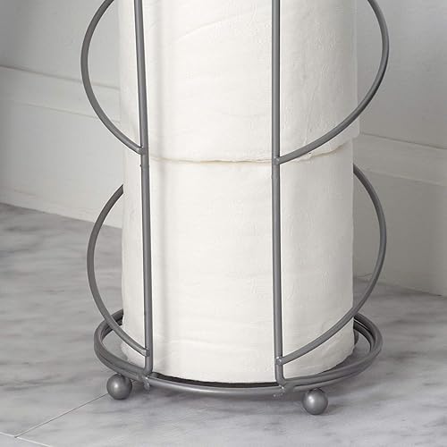 Miniatura 4 de Zenna Home Soporte para papel higiénico, soporte de reserva, hasta 4 rollos de almacenamiento de papel higiénico, en níquel satinado