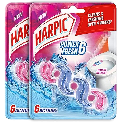 Harpic Floral Delight Toilet Cleaner Rim Block 35g 35 g
