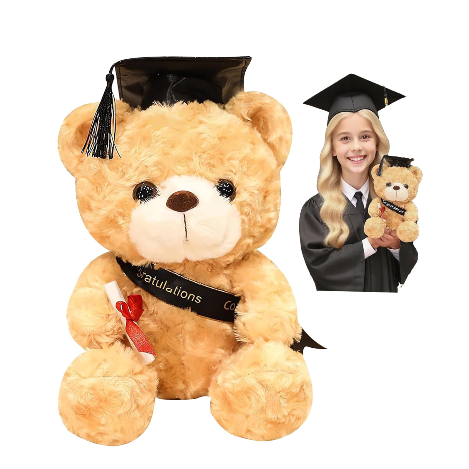 Ours En Peluche Personnalisé De Graduation Avec Prénom Et Date | – FR