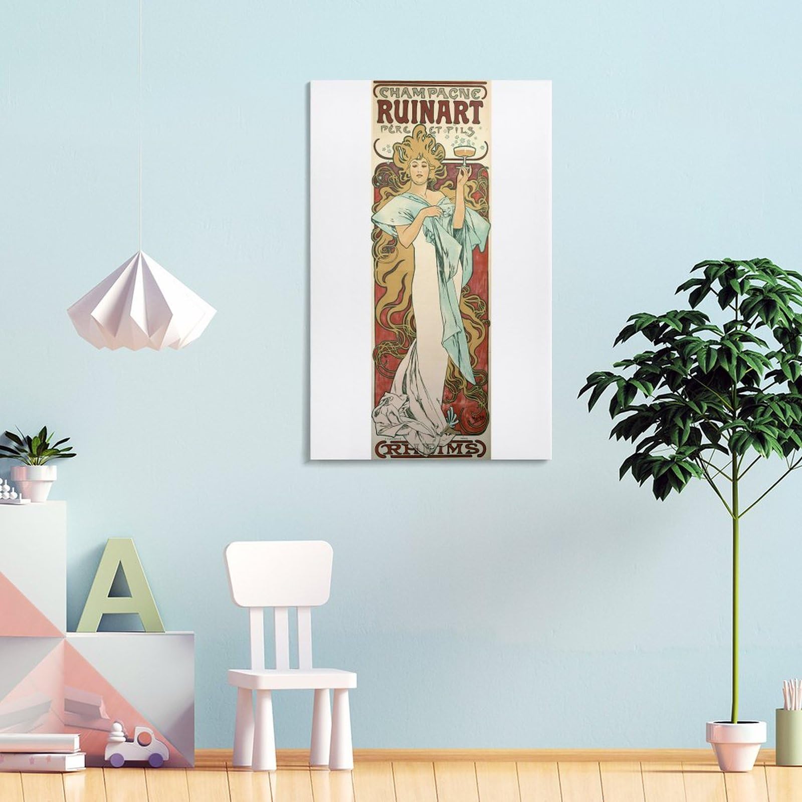 Amazon.co.jp: 「シャンパーニュ・ルイナール」Alphonse Mucha