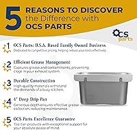 Vista 2 de Portavasos de grasa para campanas de toldo de cocina comercial, atrapadores de grasa de 4 pulgadas de profundidad para restaurantes