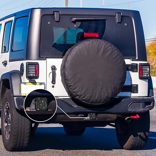 Miniatura 5 de Swono Cubierta de enganche de remolque, telaraña, telarañas de Halloween, cubierta de tubo de enganche de remolque, tapa de enchufe universal de 2