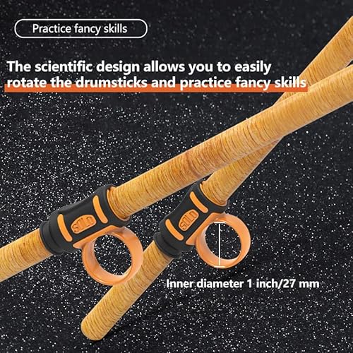 Drumstick Control Auxiliary Drumsticks Grips Anti Slip Drumsticks Accessories For Beginner (7# Black) #TOP5