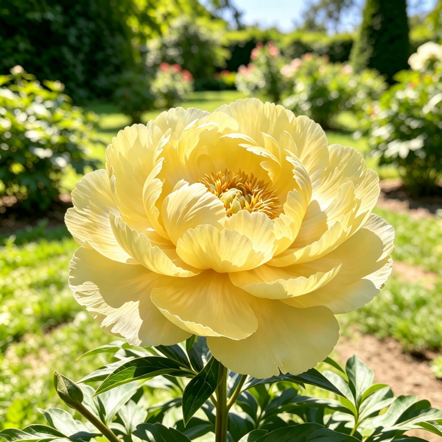 Peony : Vibrant and Colorful Flowers, Long-Lasting Bloom, Drought-Tolerant, top Choice for patios and Balconies Hardy Perennial, Excellent Display-50pcs-J — image 1