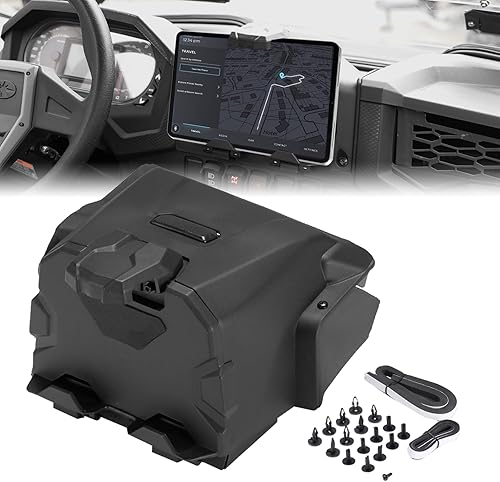 A & UTV PRO Soporte para teléfono electrónico para tablet con soporte GPS con caja de almacenamiento bandeja organizadora para Polaris RZR XP 1000 A & UTV PRO Soporte para teléfono electrónico para tablet con soporte GPS con caja de almacenamiento bandeja organizadora para Polaris RZR XP 1000