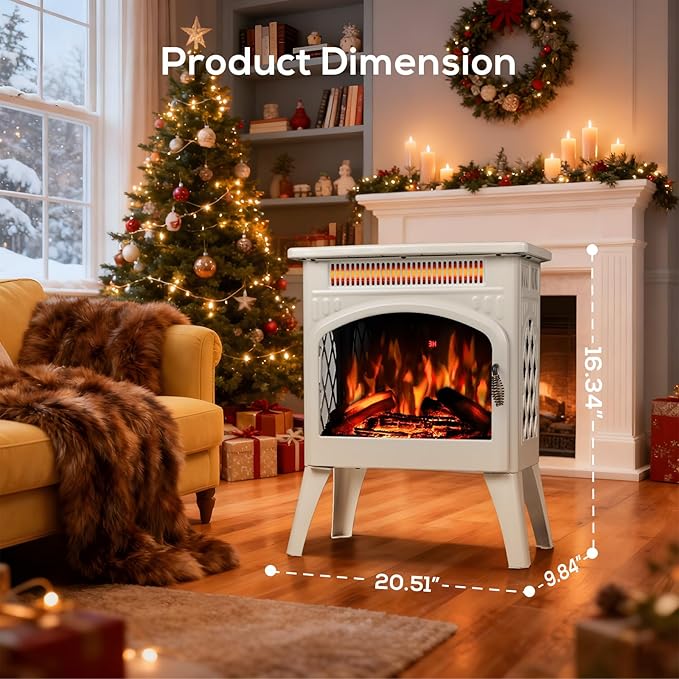 Chimenea Eléctrica ZAFRO 21" Independiente con Control Remoto miniatura 2