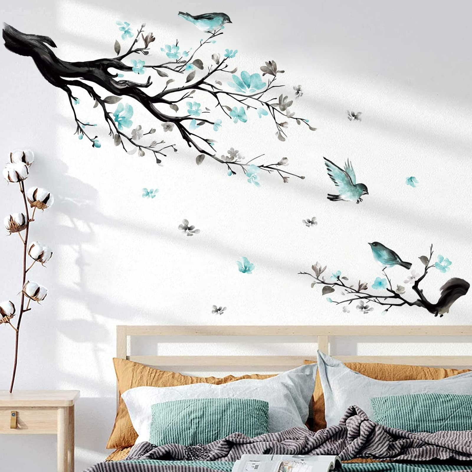 Blossom Bird Tree Branch Wall Stickers