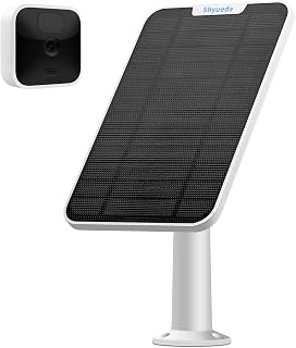 Solar Panel Charging Compatible with Blink New Outdoor/Outdoor(3rd Gen) /XT XT2 Camera, with 13.1ft Waterproof Charging Cable, IP65 Weatherproof,Includes Secure Wall Mount(White)