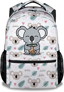 CUNEXTTIME Koala Backpack for Girls Boys, 16 Inch Cute Backpack for School, White Lightweight Durable Bookbag for Kids