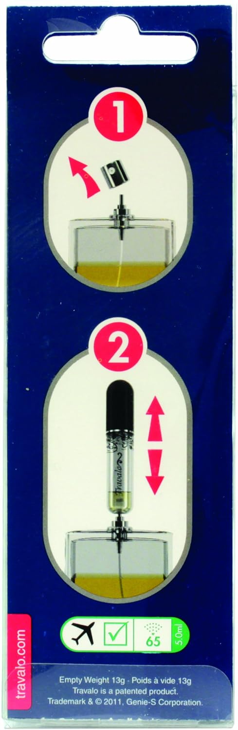 Travalo Limited Travel Sized Refillable Perfume Spray Dispenser, Silver, 0.17 Ounce