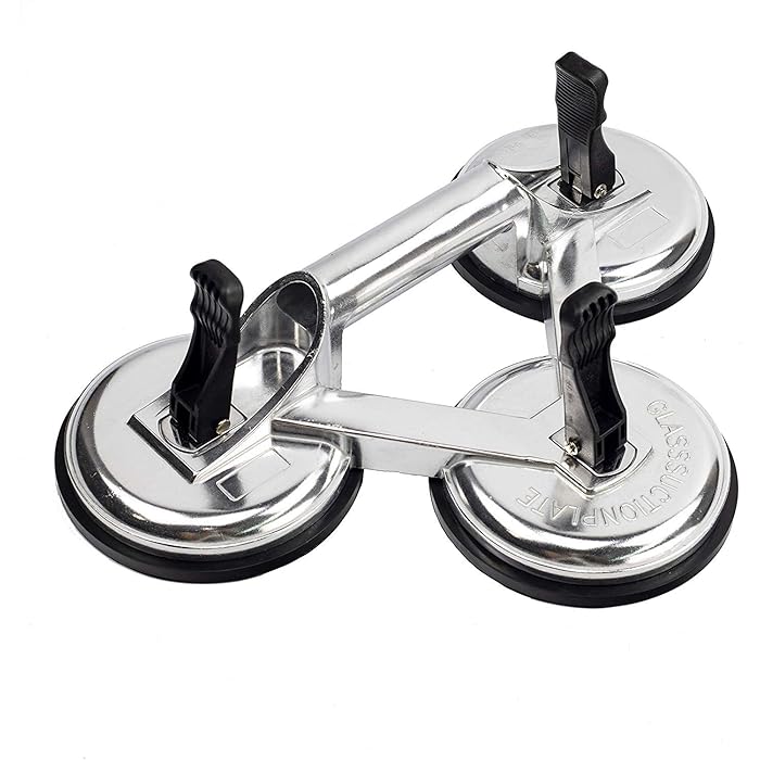 Avhrit Electric Suction Cup Lifter – 600 Lb Capacity, Cordless, For Glass, Granite, Tile (2-Pack)