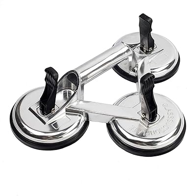 Vacuum Suction Cups 5 Inch Aluminum Suction Cup - Heavy Duty Vacuum Lifter For Glass & Tile Tile Lifting Tool