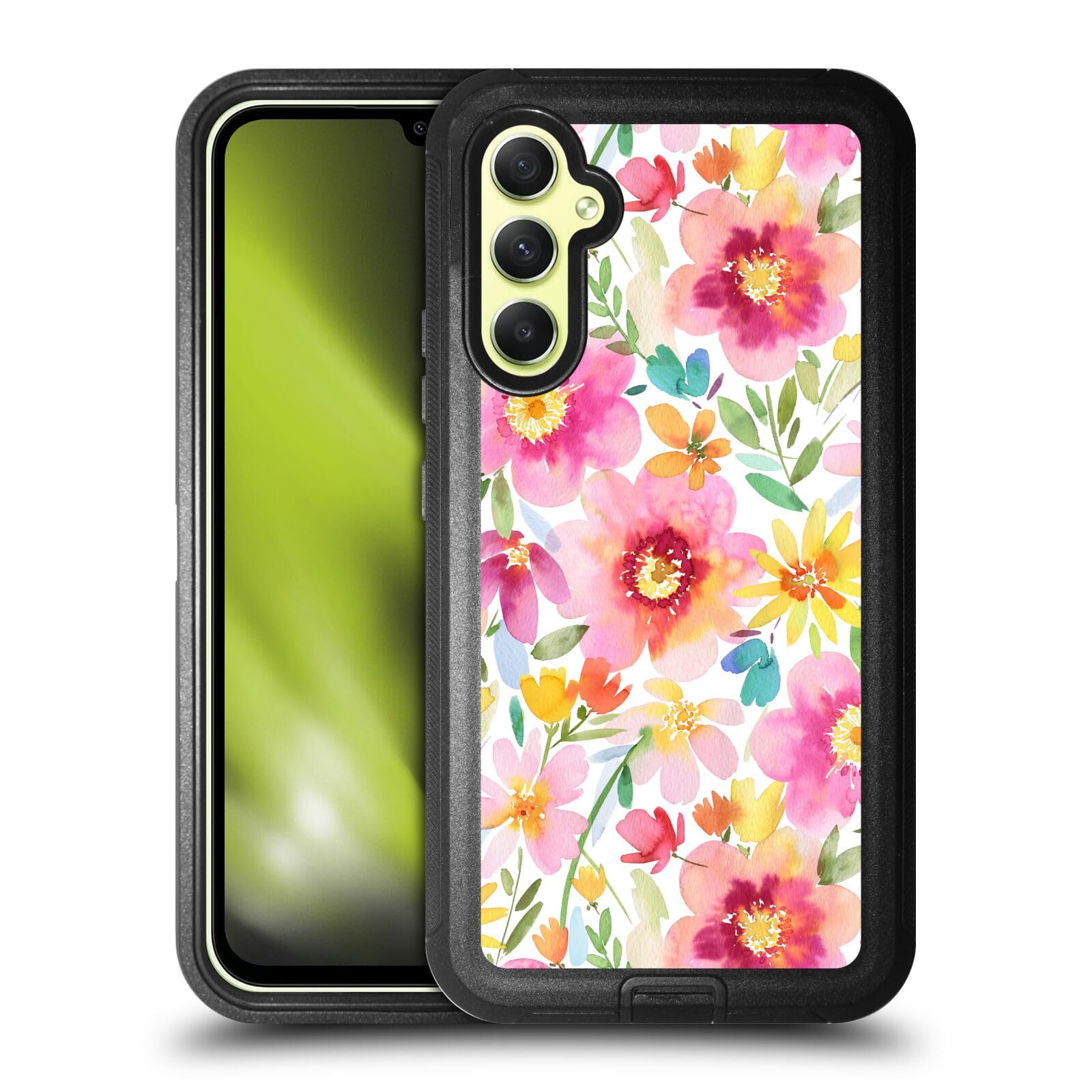 Étui Antichoc Samsung Galaxy A34 5G Ninola Fleurs Résistant - 8