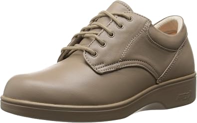 Aetrex Womens Ambulator Conform Oxford Pedorthic Shoes,Taupe Smooth
