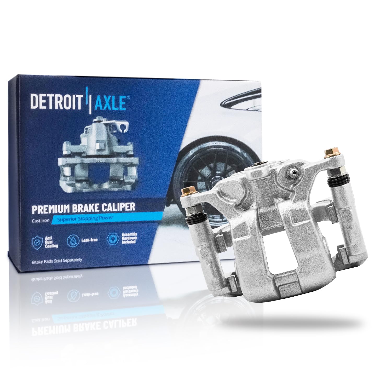 Detroit Axle - Rear Right Brake Caliper for 2019-2024 Chevy Silverado 1500