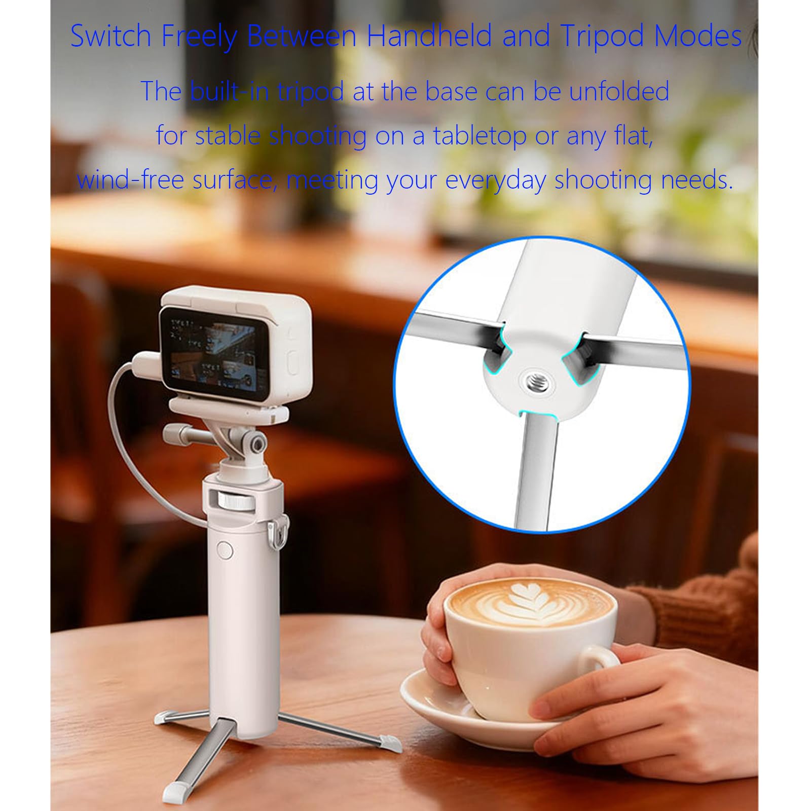 Mini Trípode, para X6, Soporte Carga Empuñadura Accesorios para X6/dji Osmo Action 6/5 Pro, Desmontaje rápido, Ligero, Antideslizante, Multifuncional