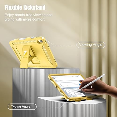 Miniatura 6 de TiMOVO Funda para iPad de 10 generación de 109 pulgadas 2022 protector de pantalla integrado y soporte resistente a los golpes funda protectora